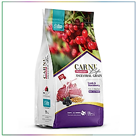 Carni Life Kızılcık Kuzu Etli ve Böğürtlenli Tüm Irklar Yavru Köpek Maması 2.5 Kg
