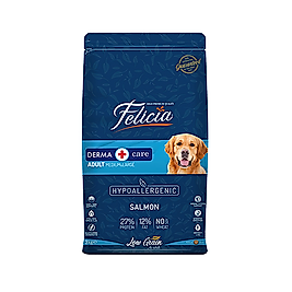 Felicia Derma Care Hipoalerjenik Az Tahıllı ve Somonlu Yetişkin Köpek Maması (3 kg)