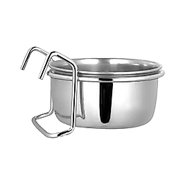 Oripet Kanca Askılı Çelik Yem Kabı 5 Oz 7,5 cm