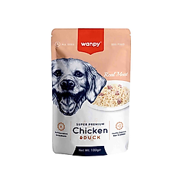 Wanpy Pouch Tavuk Etli ve Ördekli Yaş Köpek Maması (100 g)