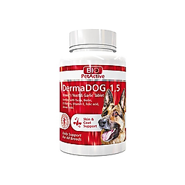 Bio PetActive Dermadog Büyük Irk Sarımsaklı Maya Tableti (150 g)