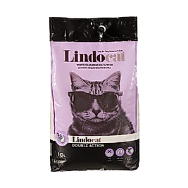 Lindo Cat Lavanta & Argan Kokulu İnce Taneli Topaklaşan Bentonit Kedi Kumu 10 Litre