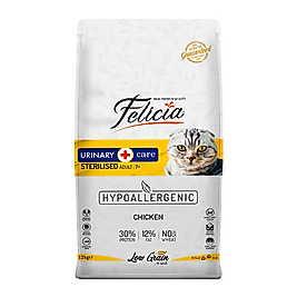 Felicia Urinary & Care Hipoalerjenik Az Tahıllı Tavuk Etli Kısırlaştırılmış Yetişkin Kedi Maması (12 kg)