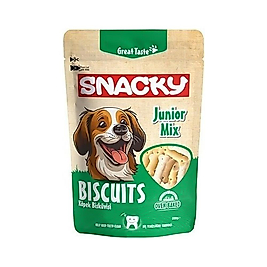 Snacky Biscuits Junior Mix Et ve Tavuk Etli Köpek Ödül Bisküvisi (200 g)