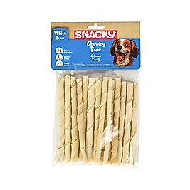 Snacky Beyaz Köpek Burgu Çubuk (15'li)