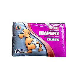 Hushpet Ultra Emici Köpek Külot Çiş Pedi M (12'li)