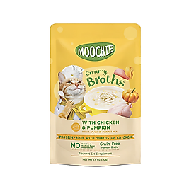 Moochie Tahılsız Parça Tavuk Etli ve Bal Kabaklı Kedi Çorbası (40 g)
