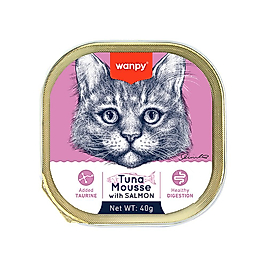 Wanpy Ton Balığı ve Somon Balıklı Alutray Yaş Kedi Maması (40 g)