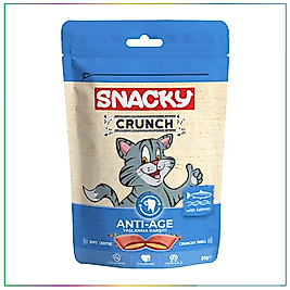 Snacky Crunchy Somonlu Kedi Ödülü Anti-Age 60 gr