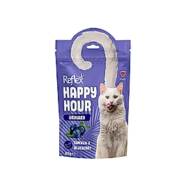 Reflex Happy Hour Urinary Tavuklu ve Yaban Mersinli Kedi Ödül Maması (60 g)