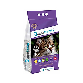 Bentysandy Doğal Lavanta Kokulu Topaklaşan İnce Taneli Kedi Kumu 10 lt