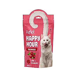 Reflex Happy Hour Sakinleşmeyi Destekleyici Kuzu Etli ve Kızılcıklı Kedi Ödül Maması (60 g)