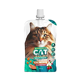 EuroGold Cat Somonlu ve Kızılcıklı Kedi Ödül Maması (100 g)