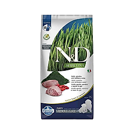 N&D Spirulina Takviyeli Kuzu Etli Orta ve Büyük Irk Yavru Köpek Maması (2 kg)