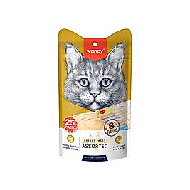 Wanpy Bağışıklığı Güçlendirici Karışık Sıvı Kedi Ödülü (25 x 14 g)