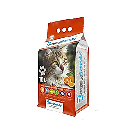 Bentysandy Portakal Kokulu Bentonit Kedi Kumu İnce Taneli 10 Lt