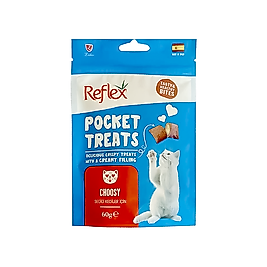 Reflex Choosy Seçici Kediler İçin Tavuklu Kedi Ödül Maması (60 g)