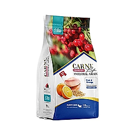 Carni Life Kızılcık Balıklı ve Portakallı Küçük Irk Yavru Köpek Maması (2,5 kg)