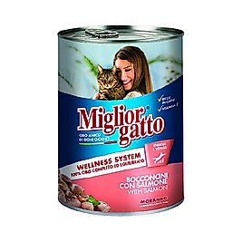 Miglior Gatto Somonlu Yetişkin Kedi Konserve Maması (405 g)