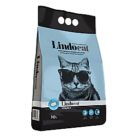 Lindo Cat Sabun Kokulu İnce Taneli Topaklaşan Bentonit Kedi Kumu 10 Litre