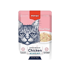 Wanpy Tavuk Etli ve Karidesli Kedi Yaş Maması (85 g)