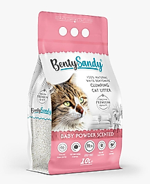 Bentysandy Bebek Pudralı Kedi Kumu 10L