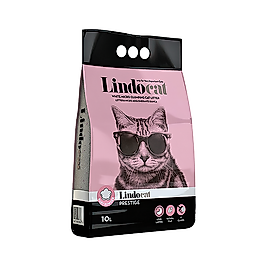 Lindo Cat Bebek Pudrası Kokulu İnce Taneli Topaklaşan Bentonit Kedi Kumu 10 Litre