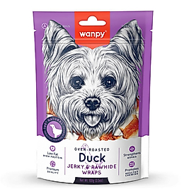 Wanpy Deri Üzerine Ördek Sarılı Köpek Ödülü 100 gr