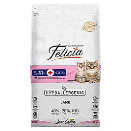 Felicia Hipoalerjenik Az Tahıllı ve Kuzu Etli Anne ve Yavru Kedi Maması (2 kg)